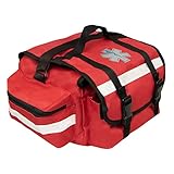 Primacare Ersthelfer-Tasche für Trauma, professionelles Set mit mehreren Fächern, Tasche für medizinisches Notfall-Zubehör, rot, 43,2 x 22,9 x 17,8 cm, KB-RO74-R