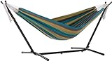Vivere C8SUNLA Sunbrella®-Hängematte mit Gestell Lagoon (8 Fuß)