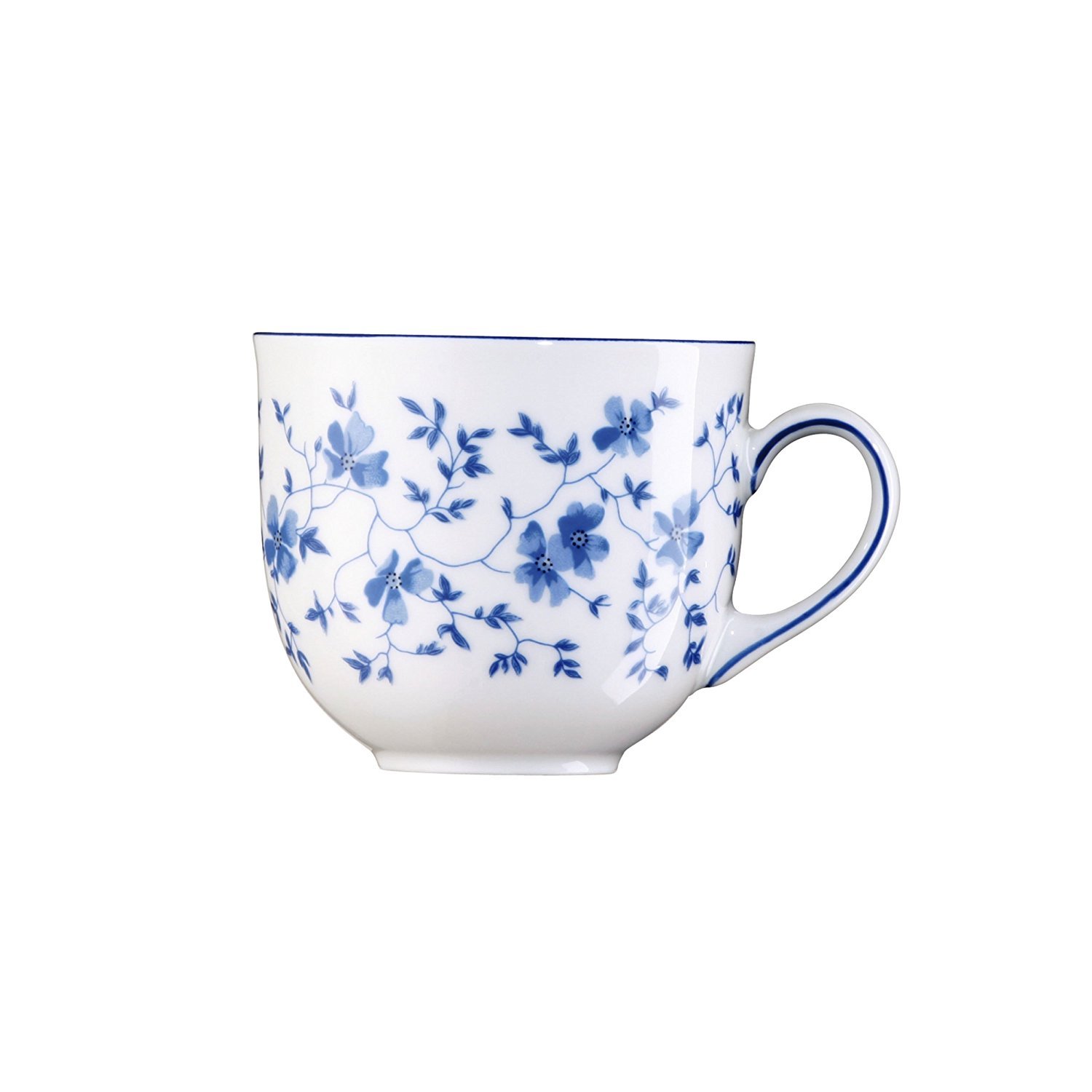 Arzberg Form 1382 Blaublüten Kaffee-Obertasse, Porzellan, White/Blue, 1 Stück (1er Pack)