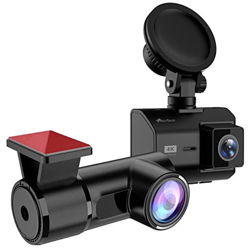 NavGear 4K-UHD-Dashcam mit 2K-Heckkamera, GPS, WDR, WLAN & App