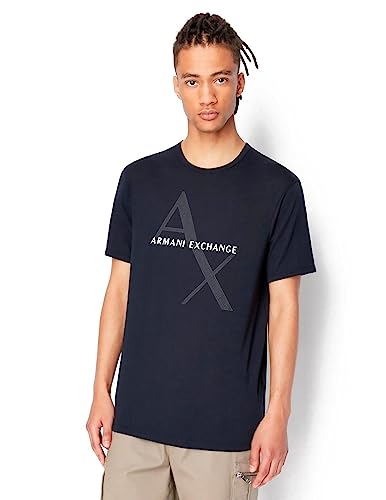 Armani Exchange Herren 8NZT76 T-Shirt, Blau (Navy 1510), Large