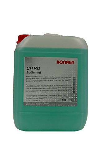 Bonalin CITRO Spülmittel Mit Citrus-Frische und Hautschutzformel im 10 Liter Kanister