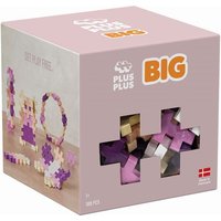 PLUS PLUS - Bauspiel für Kinder ab 1 Jahr – Lernspiel mit Bausteinen – 100 Teile Big Pastellfarben Bloom – PP3491