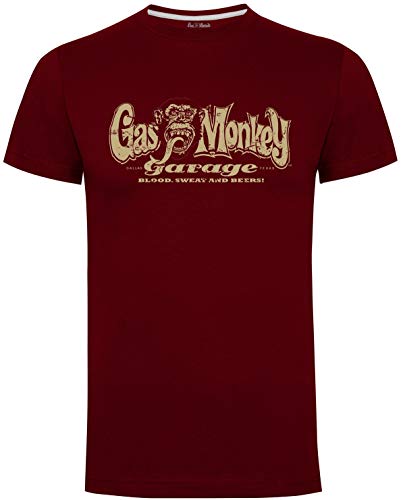 Gas Monkey Garage T-Shirt Distressed OG Logo Red-XL