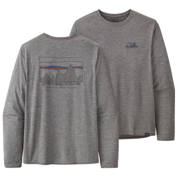Patagonia - L/S Cap Cool Daily Graphic Shirt - Funktionsshirt Gr XS grau