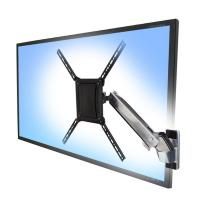 Ergotron Interactive Arm HD - Wandhalterung für LCD-Display - Aluminium - Polished Aluminum - Bildschirmgröße: bis zu 139,7 cm (bis zu 55 Zoll) - Montageschnittstelle: 200 x 100 mm