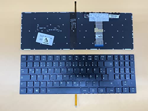 THT Protek DEUTSCHE-Tastatur Keyboard schwarz kompatibel für Lenovo Legion Y520-15IKBN (80WK00F7GE)