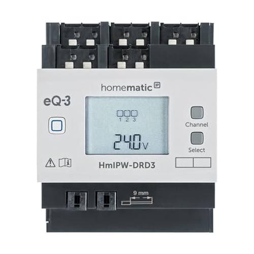 Homematic IP Wired 3-Fach-Dimmaktor HmIPW-DRD3, VDE Zertifiziert