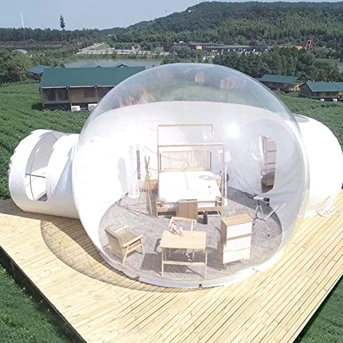 Aufblasbares Blasenzelt, B&B Scenic Area Hotel Restaurant Kuppelgewächshaus 5-7 Personen Zelt Camping, aufblasbares transparentes Zelt (5M)