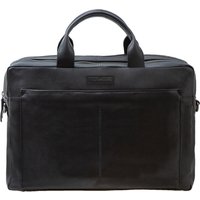 Pride and Soul 47530 - Businesstasche Nomad, Notebooktasche für 15" Laptops, Umhängetasche aus Echt Leder, Schultertasche mit 2 Hauptfächern, Aktentasche ca. 30 x 42 x 13 cm, schwarz