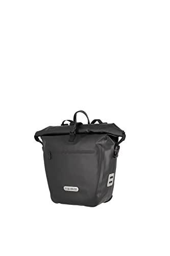 travelite Basics for Bikes - große und wasserdichte Gepäckträgertasche mit Schultergurt - ca. 20 Liter Volumen - Fahrradtasche für Gepäckträger - Hinterradtasche mit Reflektoren