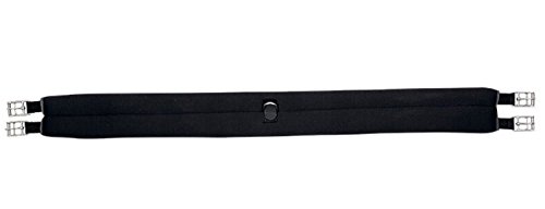 Kavalkade sattelgurt neopren einseitig elastisch, schwarz, 140 cm