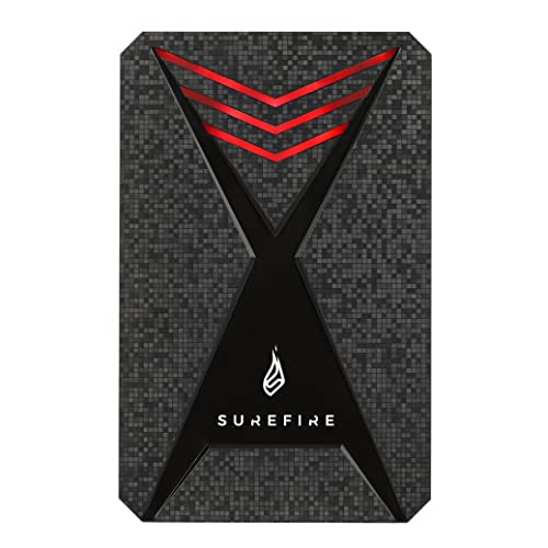 SureFire GX3 Externe Gaming-SSD 2,5" - 1 TB mit USB 3.2 Gen 1, RGB-Beleuchtung, schwarz