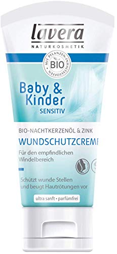 Lavera Baby & Kinder Milder, zuverlässiger Schutz vor wunden Hautstellen. Bio-Nachtkerze & Zink 3er Vorteilspack (3 x 50ml)