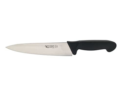 Solingen Kochmesser 33,5 cm extra scharfer Handabzug Wupper-Messer Spezialstahl rostfrei Kunststoffgriff schwarz