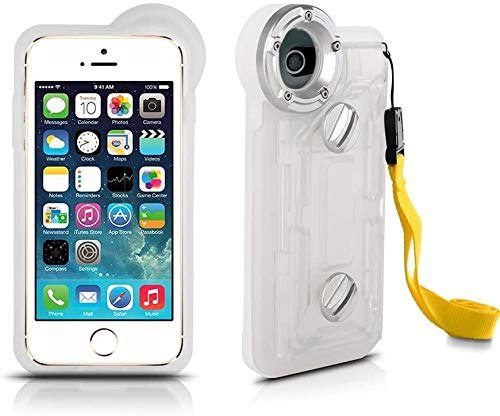 TOPCHANCES Unterwassergehäuse für iPhone 6/6S, iPhone 7, Grad IP68, professionell, 100 m, Tauchen, Schwimmen, Unterwasser-Foto, Videokamera, wasserdicht, für Apple iPhone 6/6S/7, 11,9 cm + Kompass