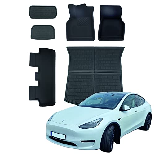 Tesla Innenraum Matten Komplettset bestehend aus Frunk-,Fuß und Kofferraummatte für Model Y/Performance