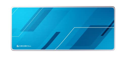 Newskill Artemis Gaming XXL Mauspad | Exklusive Jacquard-Stoffoberfläche, rutschfeste Gummiunterseite, Maße 1160 x 560 x 3 mm, Schreibtischunterlage Präzision und Geschwindigkeit, Blau