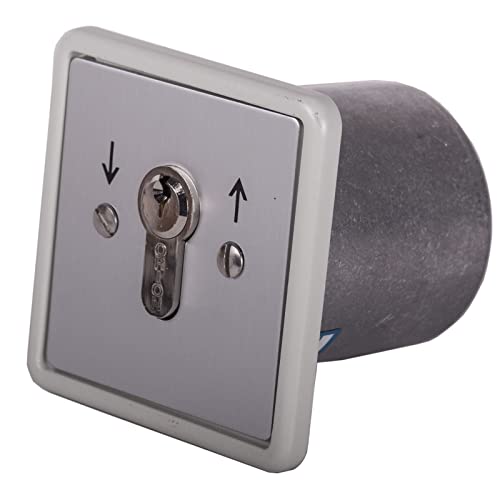 Schlüsselschalter rastend | unterputz | 2 Schaltelemente | Beschriftung Pfeile | UPRA 1-2R Ideal für Torantriebe