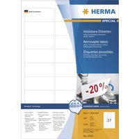 HERMA Universal-Etiketten SPECIAL, Durchmesser 40 mm, weiß