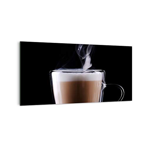 DekoGlas Küchenrückwand 'Dampfender Kaffee' in div. Größen, Glas-Rückwand, Wandpaneele, Spritzschutz & Fliesenspiegel