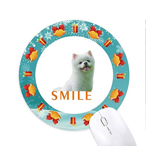 Smile Dogs Haustiere White Mousepad Round Rubber Maus Pad Weihnachtsgeschenk