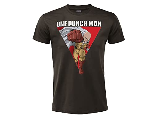 Difuzed T-Shirt One Punch Man Offizielles T-Shirt Modell Charakter Unisex Baumwolle Erwachsene Jungen, mehrfarbig, XL