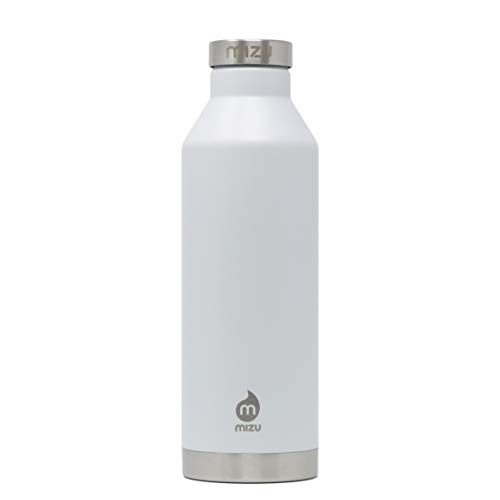 Mizu Life V8 Trinkflasche, Enduro White, 800ml