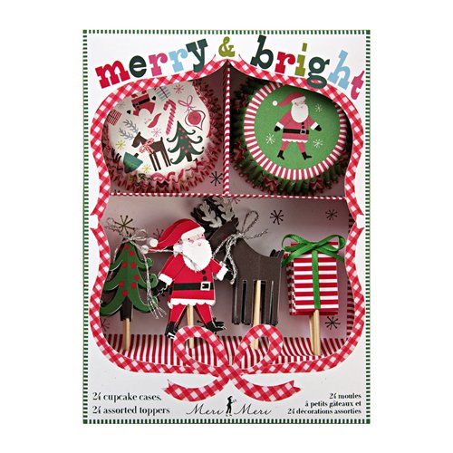 Meri Meri Merry & Bright Cupcake Kit by Meri Meri