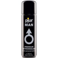 pjur MAN PREMIUM EXTREMEGLIDE - Hochkonzentriertes Gleitgel auf Silikonbasis für Männer - für extra lange Gleitfähigkeit - 1er Pack (1 x 250 ml)