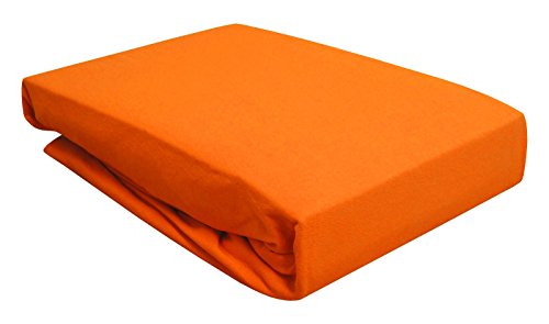 Spannbettlaken für Wasserbett / Boxspring / Übergrößen 180-200x200-220 cm in vielen Farben (orange)