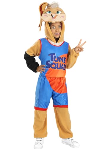 Funidelia | Lola Bunny Space Jam Kostüm - Looney Tunes für Mädchen ▶ Kostüme für Kinder & Verkleidung für Partys, Karneval & Halloween - Größe 5-6 Jahre - Weiß