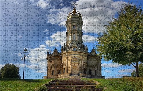 GUOHLOZ 1000 Teile, Puzzle für Erwachsene, Kirche, Glaube, Mutter Gottes, Architektur, 75x50cm