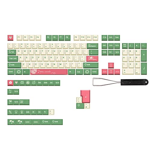 IEW PBT Keycaps 136 Tasten XDA Profile Sweet Early Summer Keycap for RK61/GK61/RK68 Cherry Mechanical Keyboard