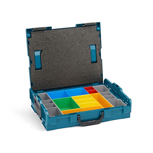 Bosch Sortimo Werkzeugkoffer-Set • L-Boxx 102 • bestückt mit Ordnungssystem Insetboxen-Set H3