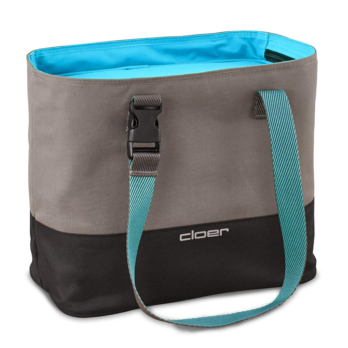 Cloer 810-13 Isoliertasche, Lunch Care System, Lunchbag für bis zu 3 Lunchboxen, Isolierfunktion, Reflektierendes Logo, Polyester, Blau, 9 Liter