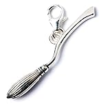 The Carat Shop Harry Potter Charm Clip-on Nimbus 2000 Broomstick Silber, Sterling-Silber, Kein Edelstein