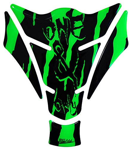BIKE-label Tankpad 3D One Only Monster Neon grün Tank Schutz für Motorrad Tank 501784