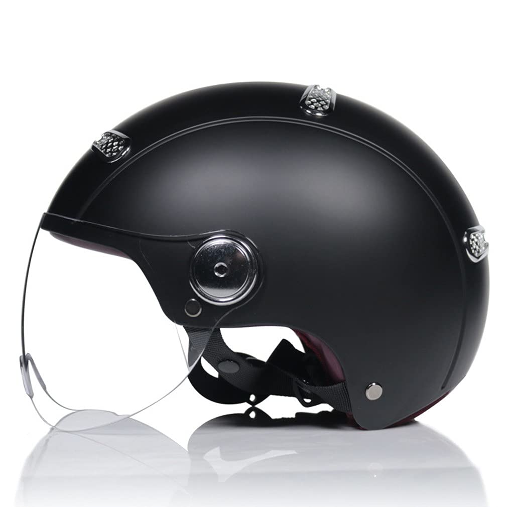 Fahrradhelm, Leichter Fahrradhelm, verstellbare Mountainbike-Helme für Erwachsene, 18 Belüftungsöffnungen mit verstellbarem Riemen, abnehmbares Visier für Herren Damen B,XL=(61-62CM)