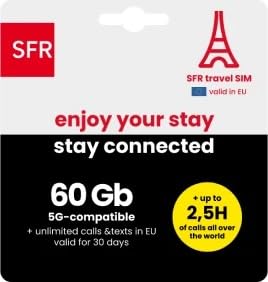 Neue SFR Weltkarte 60 GB Internet, unbegrenzte Anrufe und SMS in Europa und 2,5 Stunden Anruf in der Welt