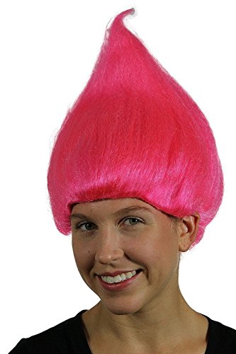 Morris Costumes Pink Troll Wig