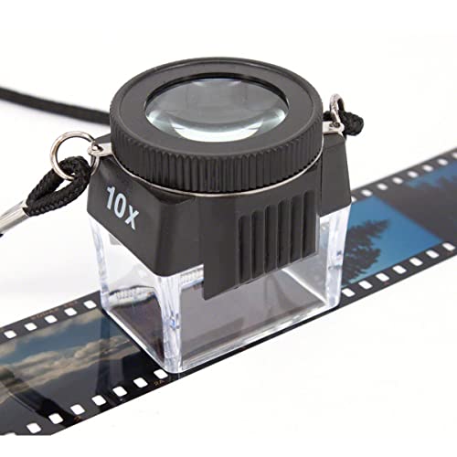 Pixel Peeper LAZR Lupe für 35-mm-Film, 10-fache Vergrößerung, Präzisionsglas, Negativ- und Schiebebetrachter, PPLL
