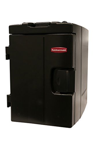 Rubbermaid Commercial Products 89L CaterMax Front Load Carrier with Casters - Black