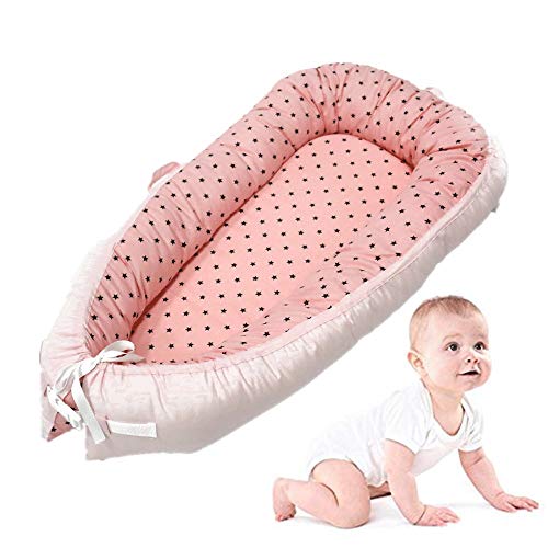 Baby-Nest 0-8 Monate 100% Baumwolle, Helfen Sie Ihrem Baby, Besser Und Tiefer Zu Schlafen （Größe: 80 X 50 Cm (Color : J)