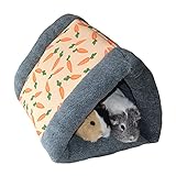 Rosewood 19616 Snuggles Snuggle 'n' Sleep Tunnel Mit Karotten-Print Für Kaninchen, Meerschweinchen, Frettchen Und Ratten