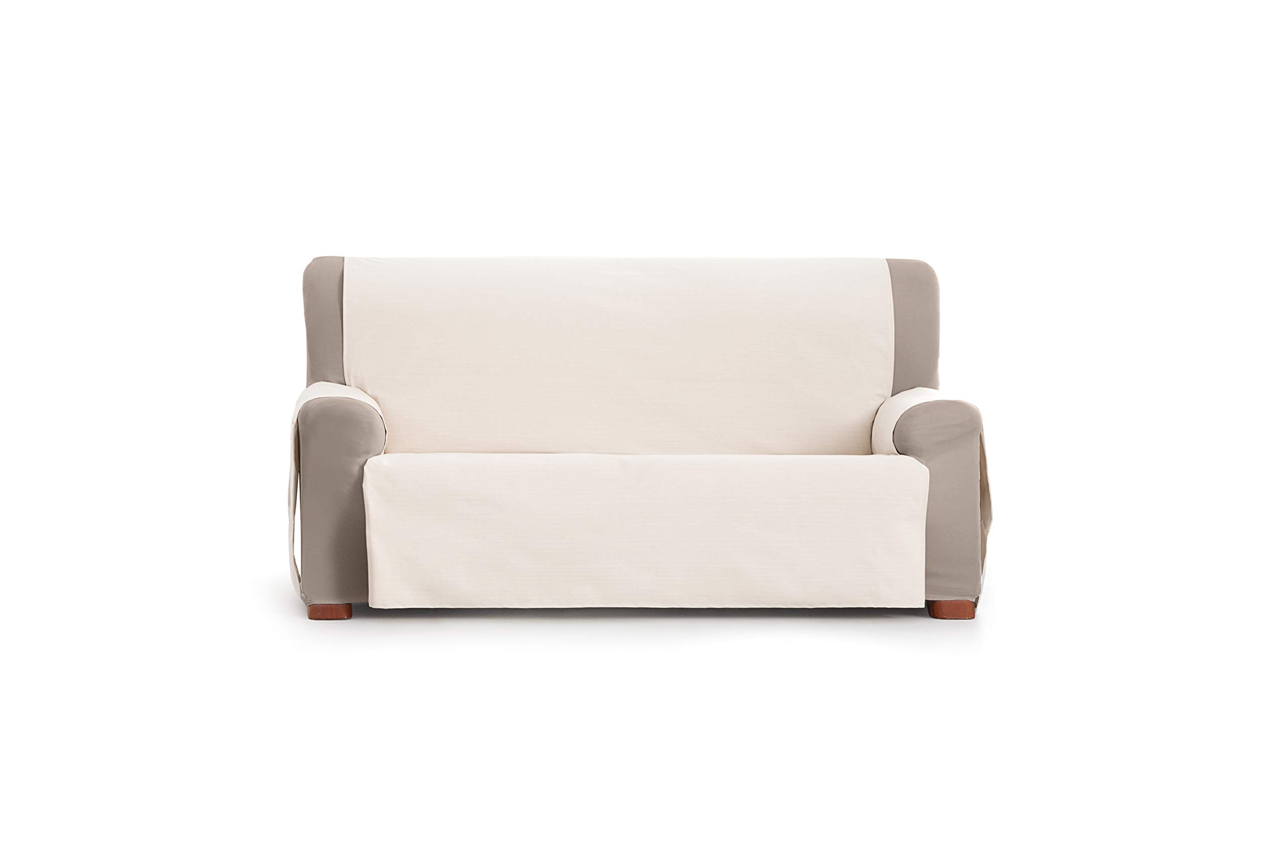 Eysa Garona Protect wasserdichte und atmungsaktive Sofa überwurf, 90% Baumwolle 10% Polyester, Ecru, 150 cm
