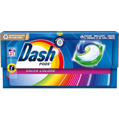 Dash Pods Waschmittel in Kapseln, Farbschutz, 31 x 19,7 g