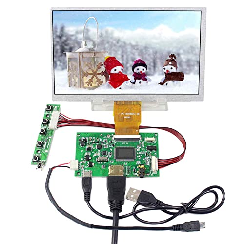LCDBOARD Für Raspberry Pi HDMI-Eingangsplatine mit 17,8 cm (7 Zoll) IPS-LCD-Monitor