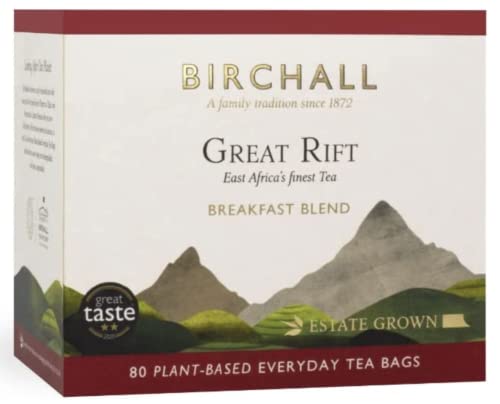 Birchall Great Rift Frühstücks-Mischung, 80 Teebeutel für den täglichen Gebrauch, 3 Boxen à 240 Beutel