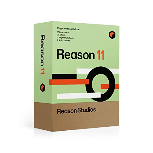 Reason Studios - Reason 11, „Hands on“ Musikproduktions- und Aufnahme-Software von Musikern für Musiker, Riesige Werks-Soundbank mit mehr als 29000 Gerätepatches, Loops und Samples, 17 Instrumente